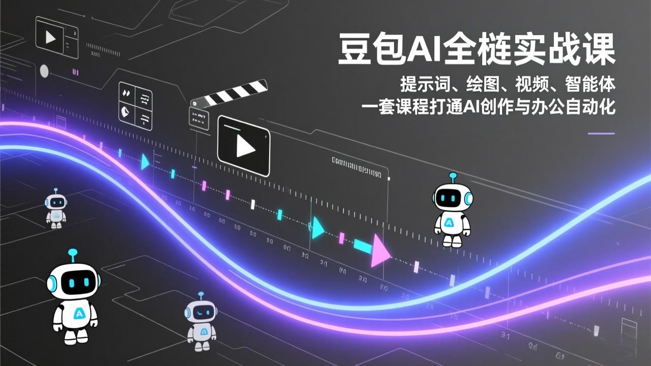 [人工智能]（17385期）豆包AI全栈实战课：提示词、绘图、视频、智能体，一套课程打通AI创作与办公自动化