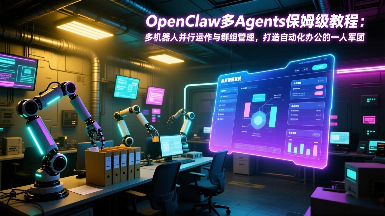 [人工智能]（17563期）OpenClaw多Agents保姆级教程：多机器人并行运作与群组管理，打造自动化办公的一人军团