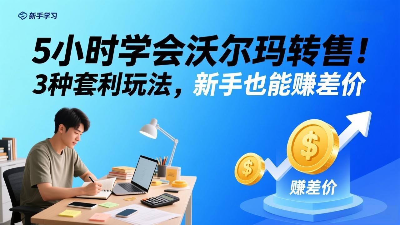 [跨境电商]（17479期）5小时学会沃尔玛转售！3 种套利玩法，新手也能赚差价
