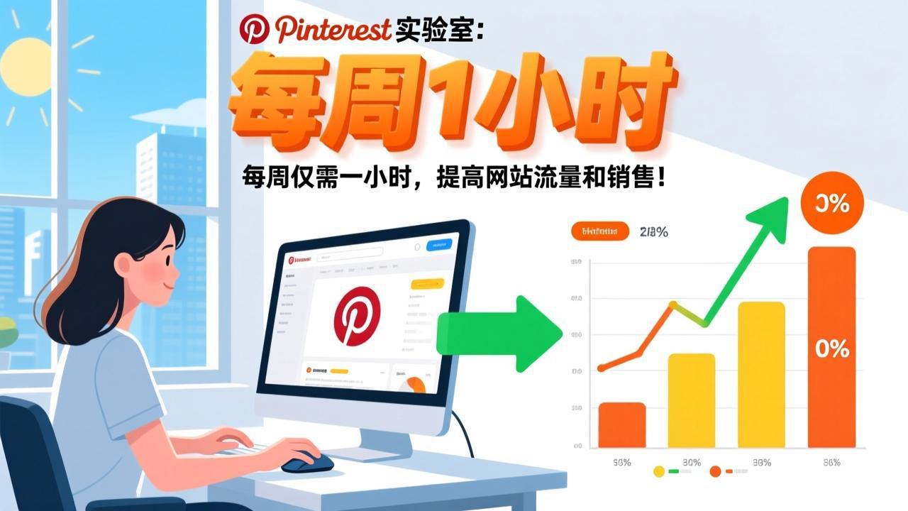 [国外项目]（17505期）Pinterest实验室：每周仅需一小时，提高网站流量和销售！