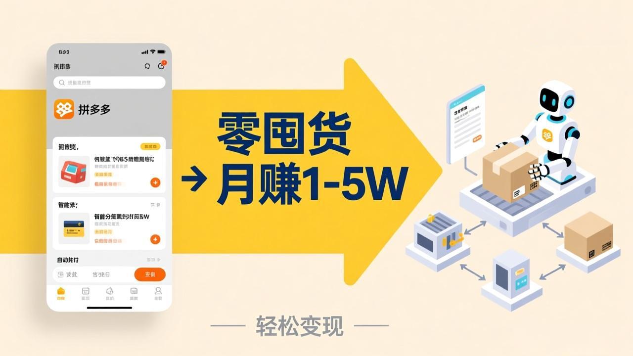 [无货源]（17490期）不用囤货不用跑单！拼多多虚拟玩法，机器人管理发货和客服，帮你月赚 1-5W-第1张图片-智慧创业网