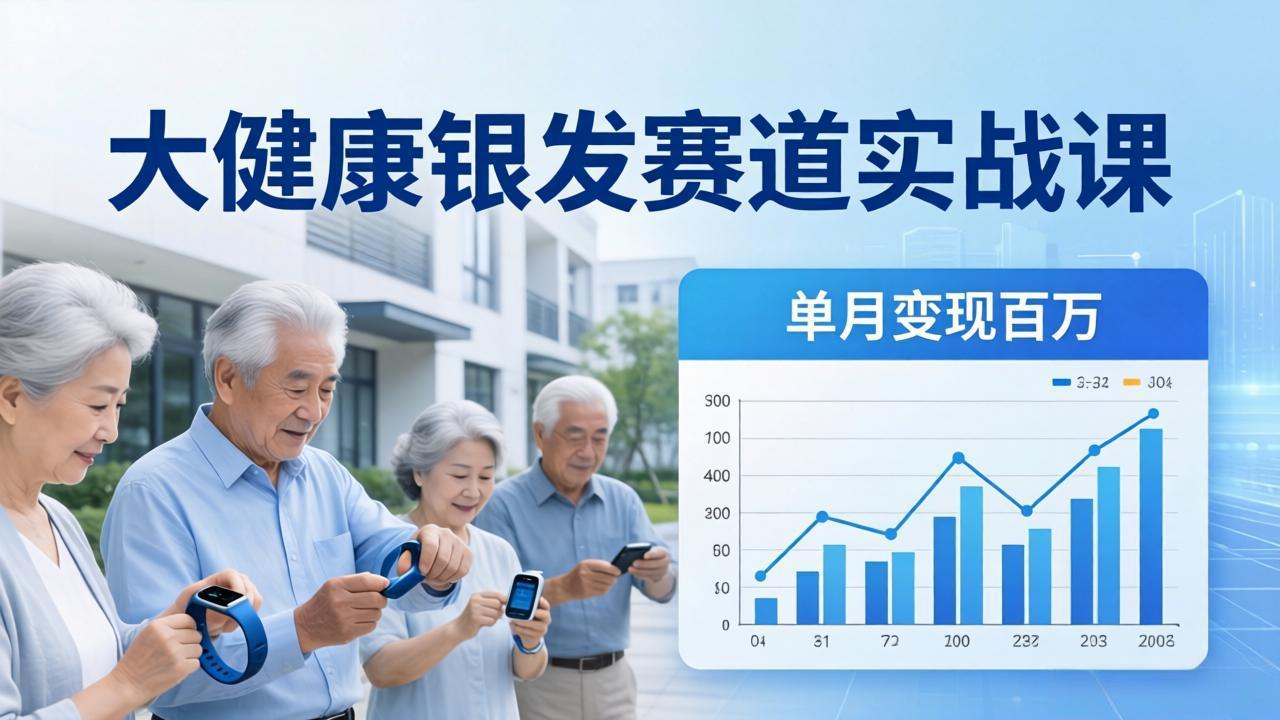 [短视频运营]（17754期）大健康银发赛道实战课：拆解视频号线索型 IP 单月变现百万逻辑，教你精准获客高效变现