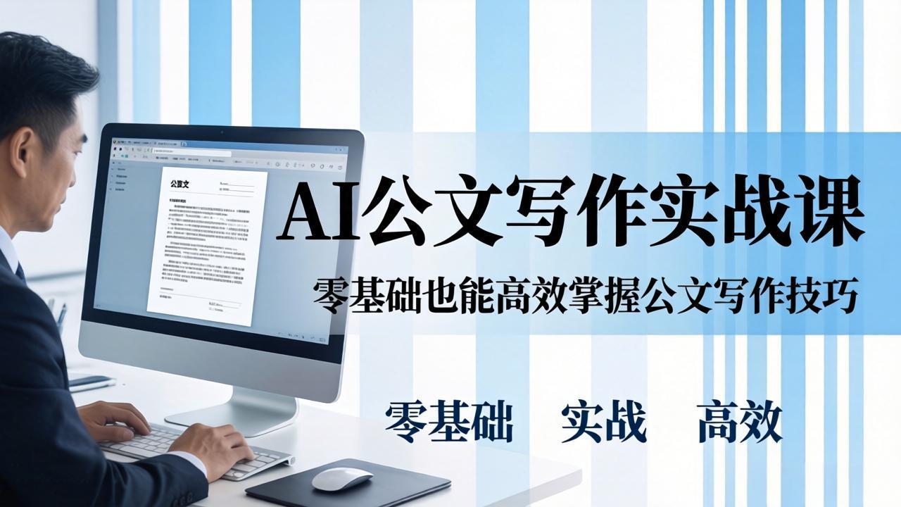 [文案写作]（17783期）AI 公文写作实战课：零基础掌握格式规范与 5 大文种，用 AI 高效写出合格材料