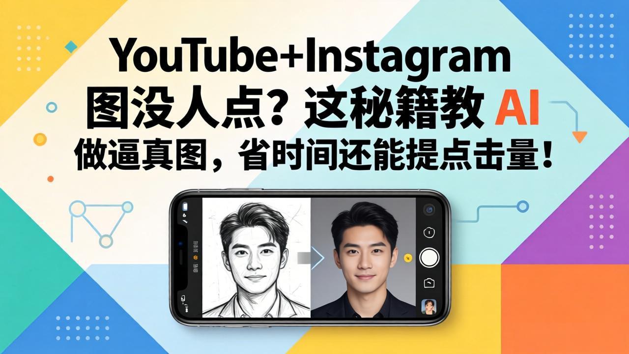 [国外项目]（17911期）YouTube+Instagram图没人点？这秘籍教 AI 做逼真图，省时间还能提点击量