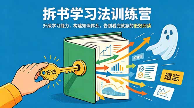 [其它资料]（18874期）拆书学习法训练营，升级学习能力，构建知识体系，，告别看完就忘的低效阅读
