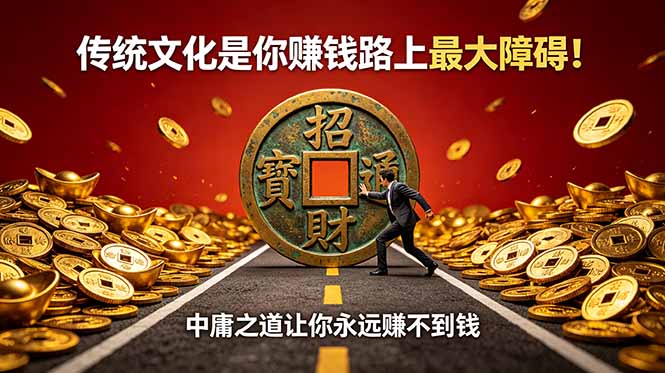 [其它资料]（18872期）付费文章：传统文化是你赚钱路上最大障碍！中庸之道让你永远赚不到钱