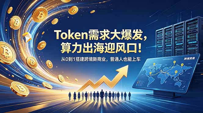 [AI人工智能]（18889期）Token需求大爆发，算力出海迎风口！从0到1搭建跨境新商业，普通人也能上车
