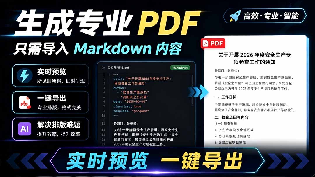 [其它资料]（19224期）只需导入 Markdown 内容，实时预览一键导出专业 PDF！轻松解决AI生成内容排版问题 Presto-第1张图片-智慧创业网