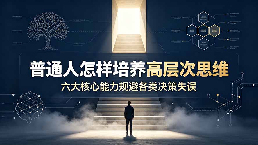 [其它资料]（19479期）付费文章：普通人怎样培养高层次思维，六大核心能力规避各类决策失误
