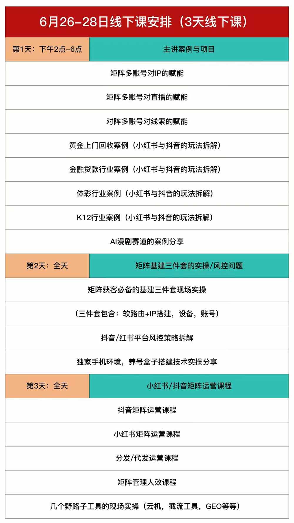[创业项目]（19552期）嗨推矩阵引流运营线下课，3天线下录音课，经典干货经久实用，适配抖音、小红书矩阵拓客需求-第2张图片-智慧创业网