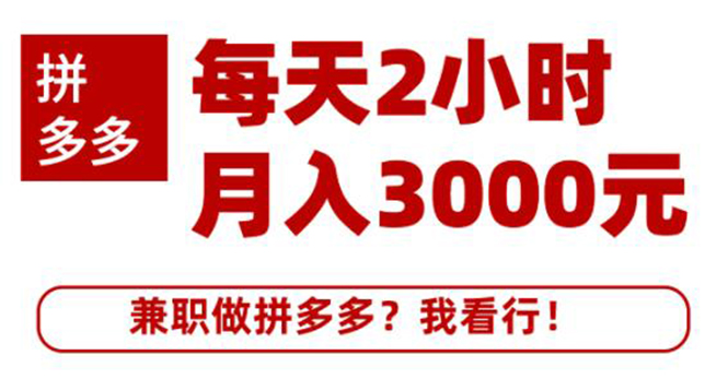 [国内电商]（1864期）搜外网·拼多多副业课程，每天2小时月入3000元 学习这门课程真的能赚钱-第1张图片-智慧创业网