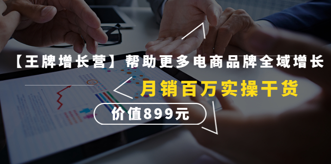 [国内电商]（4264期）【王牌增长营】帮助更多电商品牌全域增长，月销百万实操干货，价值899元