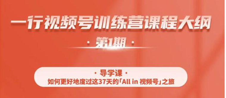 [短视频运营]（1509期）视频号特训营，从零启动视频号30天，全营变现5.5万元【价值799元】无水印