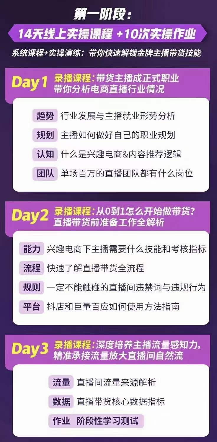 [直播带货]（3411期）金牌主播实战进阶营 普通人也能快速变身金牌带货主播-第2张图片-智慧创业网