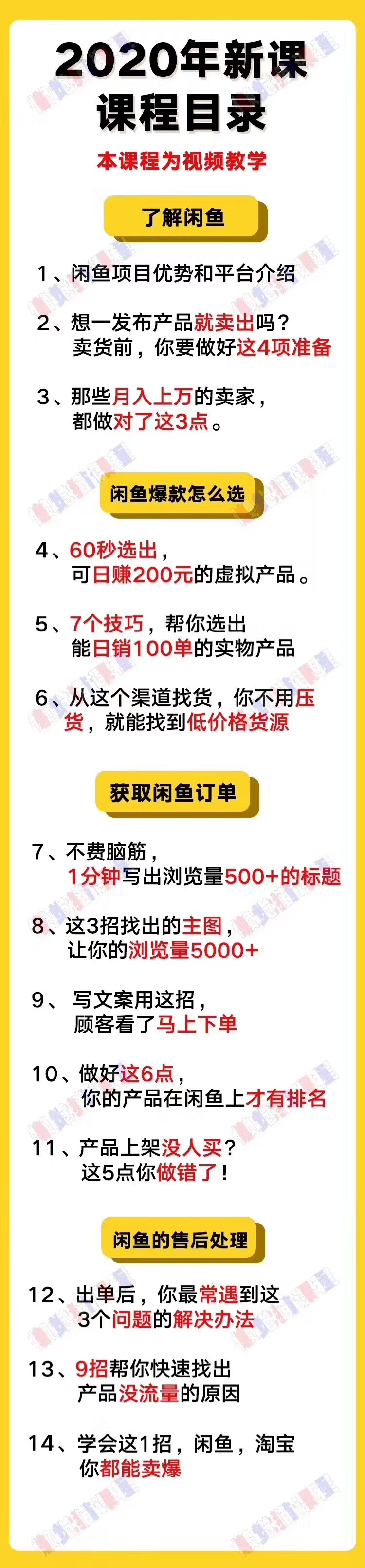 （1292期）懒觉猫闲鱼初级+高级课程 - 副业月入过万实操讲解 纯干货（无水印）-第4张图片-智慧创业网