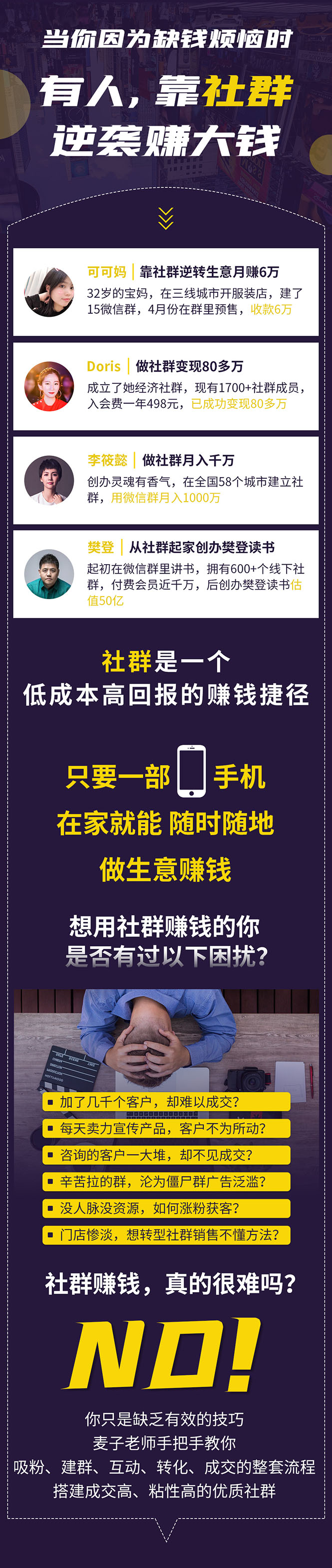 [创业项目]（1420期）零基础社群赚钱课：从0到1实操引流变现，帮助18W学员实现月入几万到上百万-第2张图片-智慧创业网