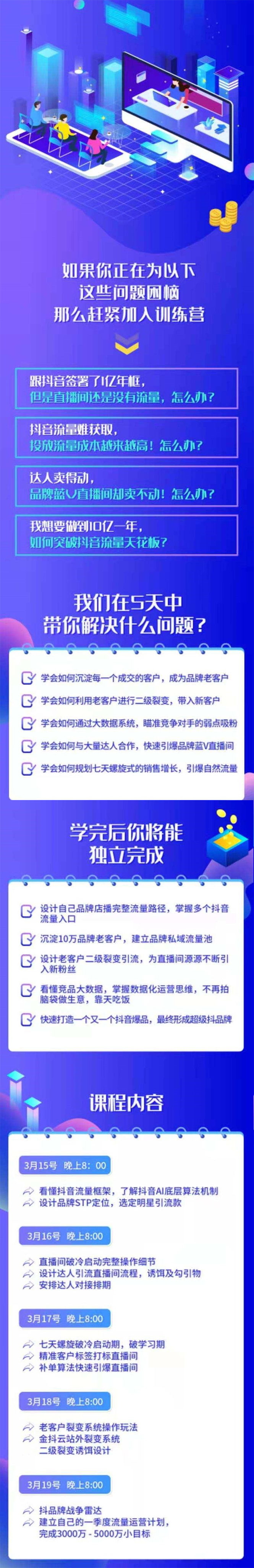 [引流-涨粉-软件]（1699期）抖品牌店播5天流量训练营：28天从0做到1650万抖音品牌店播玩法揭秘-第2张图片-智慧创业网