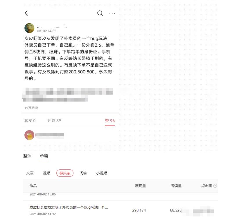 [网赚项目]干货：微头条项目能做到月入过万吗？教程+分析奉上！-第2张图片-智慧创业网