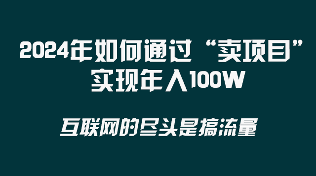 [热门给力项目]（8382期） 2024年如何通过“卖项目”实现年入100W-第2张图片-智慧创业网