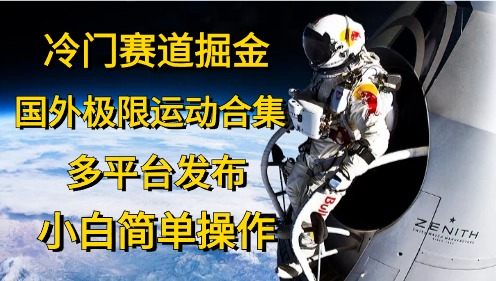 [热门给力项目]（10745期）冷门赛道掘金，国外极限运动视频合集，多平台发布，小白简单操作