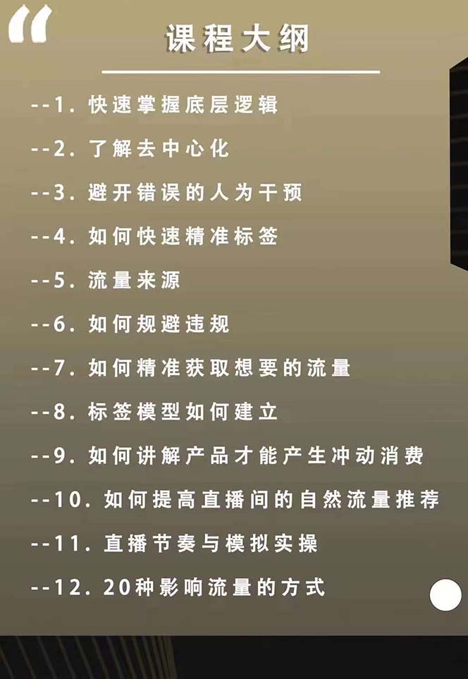 [短视频运营]（12094期）主播运营【8月新课】拉爆自然流，做懂流量的主播新规政策下，自然流破...-第2张图片-智慧创业网