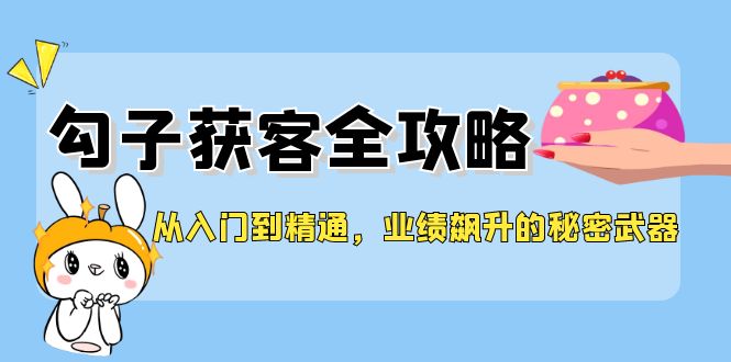 [引流-涨粉-软件]（12247期）从入门到精通，勾子获客全攻略，业绩飙升的秘密武器