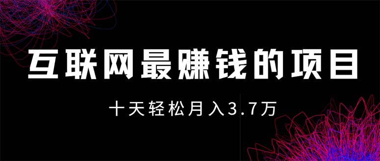 [虚拟项目]（12396期）互联网最赚钱的项目没有之一，轻松月入7万+，团队最新项目