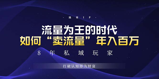 [虚拟项目]（13433期）未来如何通过“卖流量”年入百万，跨越一切周期绝对蓝海项目