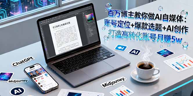 [新媒体]（16131期）百万博主教你做AI自媒体：账号定位+爆款选题+AI创作 打造高转化账号月赚5w-第1张图片-智慧创业网