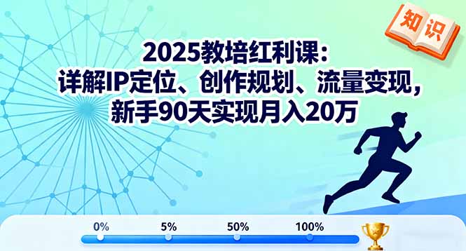 [短视频运营]（16178期）2025教培红利课：详解IP定位、创作规划、流量变现，新手90天实现月入20万-第1张图片-智慧创业网