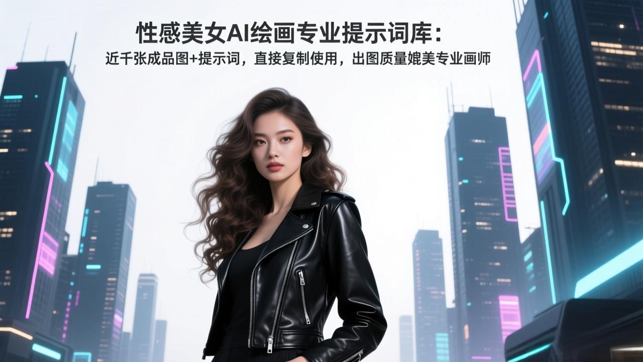 [人工智能]（17262期）性感美女AI绘画专业提示词库：近千张成品图+提示词，直接复制使用，出图质量媲美专业画师
