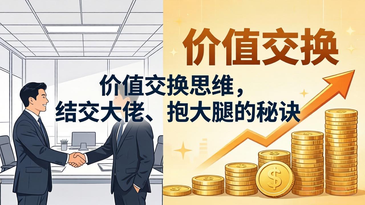 [营销-成交]（18258期）某付费文章：价值交换思维，结交大佬、抱大腿的秘诀-第1张图片-智慧创业网