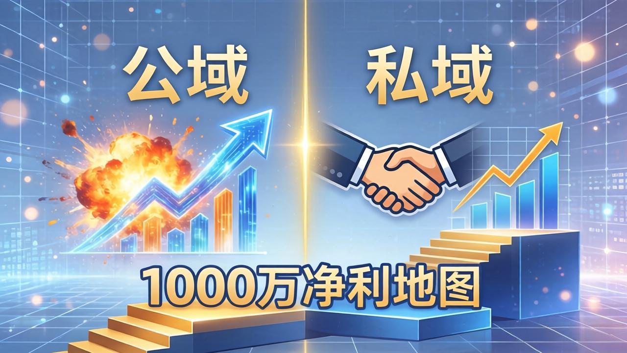 [人工智能]（18217期）公域玩命出爆款，私域悄悄做成交：这套AI内训课，2026给你打通1000万净利的地图-第1张图片-智慧创业网