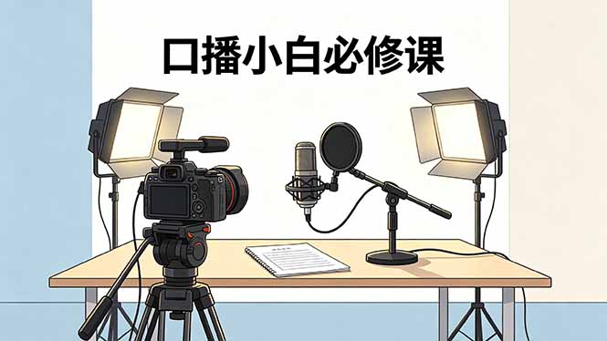 [短视频运营]（18428期）口播小白必修课：录像收音灯光设备+脚本撰写，搭专业级录制场景-第1张图片-智慧创业网