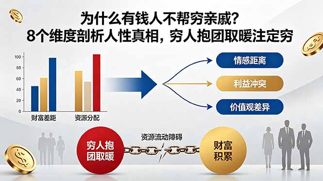 [其它资料]（18932期）付费文章：为什么有钱人不帮穷亲戚？8个维度剖析人性真相，穷人抱团取暖注定穷-第1张图片-智慧创业网