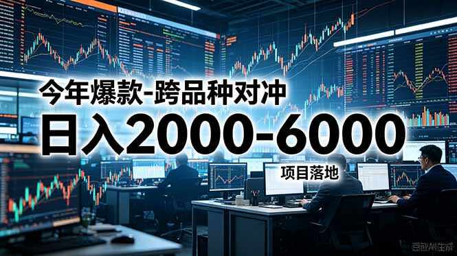 [虚拟项目]（18918期）今年爆款-跨品种对冲日入2000-6000，项目落地！-第1张图片-智慧创业网