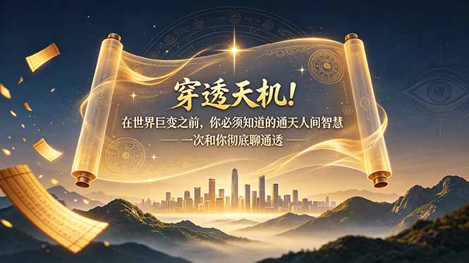 [其它资料]（19063期）付费文章：穿透天机！在世界巨变之前，你必须知道的通天人间智慧 一次和你彻底聊通透-第1张图片-智慧创业网