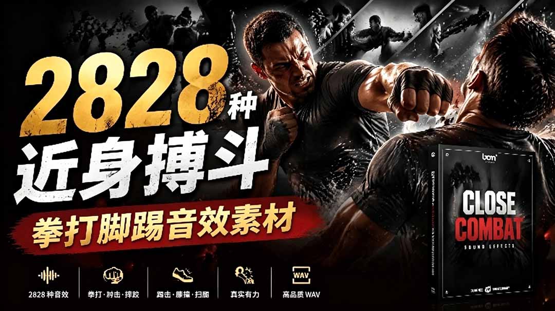 [其它资料]（19072期）宝藏级别音效！2828种近身搏斗拳打脚踢音效素材，全部中文分类，免解压使用  Close Combat-第1张图片-智慧创业网