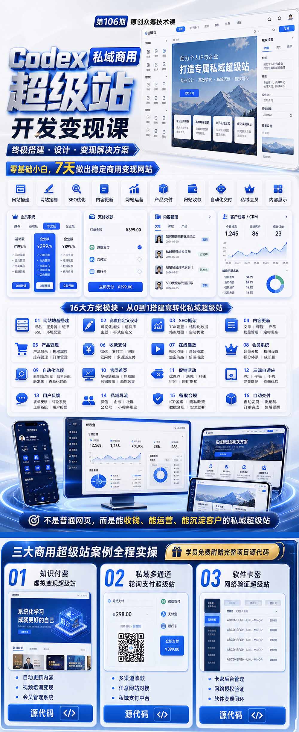 [AI人工智能]（19122期）Codex私域商用超级站Ai开发变现课106期-更新0630：不是普通网站，而是能收钱，能运营，能沉淀客户的私域超级站-第3张图片-智慧创业网