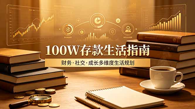 [投资理财]（19121期）付费文章：100W存款生活指南，如何从财务、社交、成长等维度规划自己的生活
