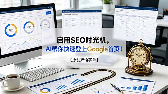 [国外项目]（19162期）启用SEO时光机，AI帮你快速登上Google首页！【原创双语字幕】