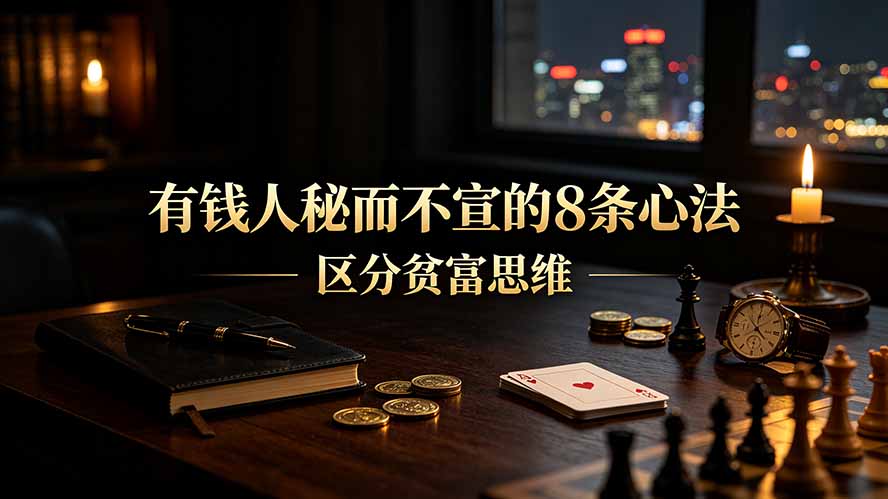 [其它资料]（19413期）付费文章：有钱人秘而不宣的8条心法｜区分贫富思维-第1张图片-智慧创业网