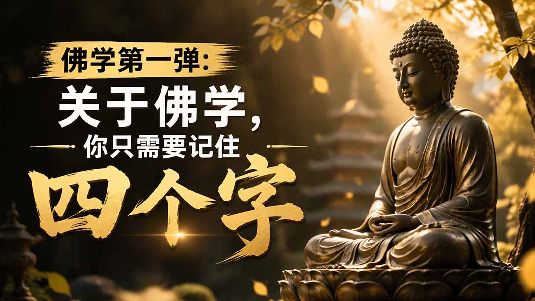 [其它资料]（19728期）付费文章：佛学第一弹:关于佛学，你只需要记住四个字
