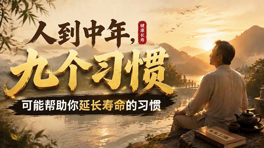 [其它资料]（19707期）付费文章：人到中年，九个可能帮助你延长寿命的习惯-第1张图片-智慧创业网