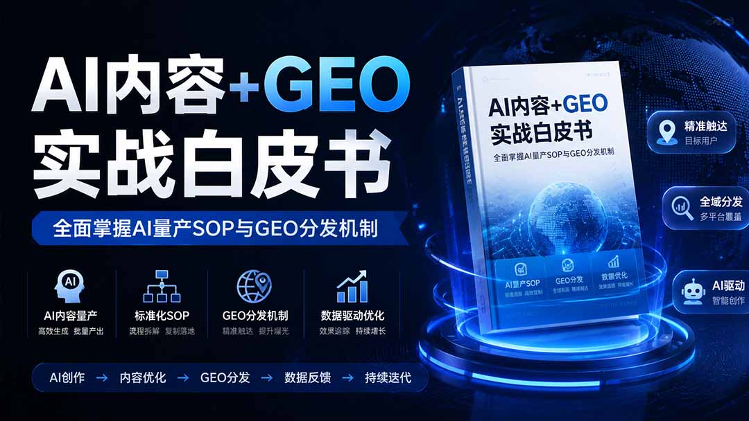 [其它资料]（19729期）AI内容+GEO实战白皮书。全面掌握AI量产SOP与GEO分发机制-第2张图片-智慧创业网