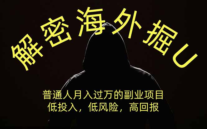 [国外项目]（19841期）解密海外掘U，普通人月入过万的副业项目，低投入、低风险高回报，没有之一-第1张图片-智慧创业网